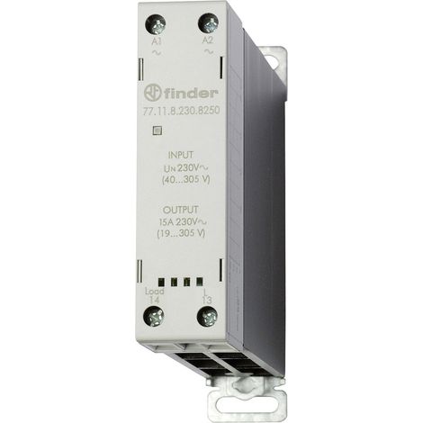 Finder Halbleiterrelais 77.11.8.230.8250 15 A Schaltspannung (max.): 305 V/AC Nullspannungsschaltend