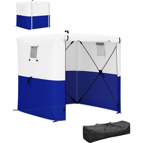 Outsunny 2 x 2m Pop Up Gazebo with Sides Easy up Party Tent with Carry Bag Blue (1/5)