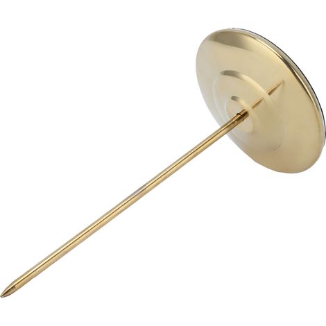 Dickwandiger Beleghalter aus Edelstahl mit rundem Sockel und rutschfester Spitze, ideal für Restaurants, Bars und Küchen glänzender goldener Stiel (1/5)