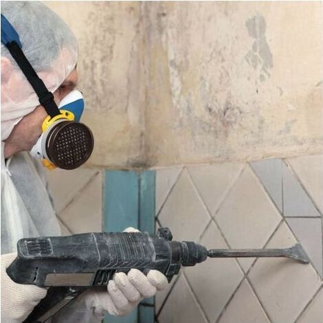GABRIELLE Burin pour embouts SDS Plus, burin plat large 75 x 280 x 17 mm, burin perforateur, burin pour carrelage pour maçonnerie, brique, béton, carrelage, pierre artificielle, carrelage en céramique (1/4)