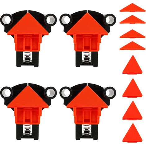 4 Pcs Pince à Angle Droit 60/90/120 Degrés Pince de Réglable Serre Joint Angle Clips de Fixation d'angle de Cadre Photo pour Bois Bricolage Outils à Main
