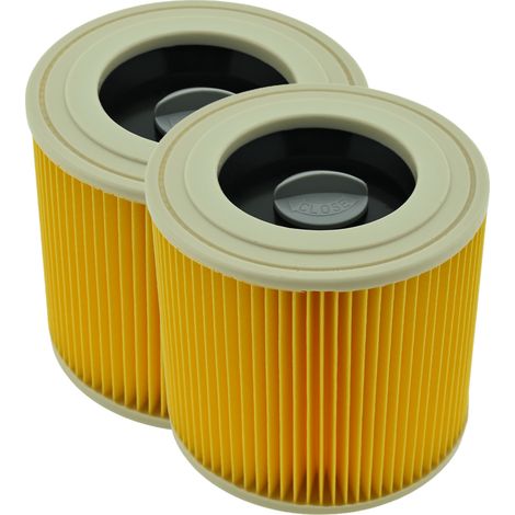AllSpares Patroonfilter geschikt voor Kärcher 64145520, 6.414-552.0  Vervanging voor stofzuigers WD2, WD3, A1000, A2004, MV2, MV3  120 x 113 mm (1/5)