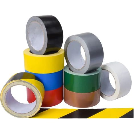 Nastro Americano telato plastificato per riparazioni 38mm x 25 Metri in 8 colori Packaging - Colore Grigio - 38mm x 25 Metri