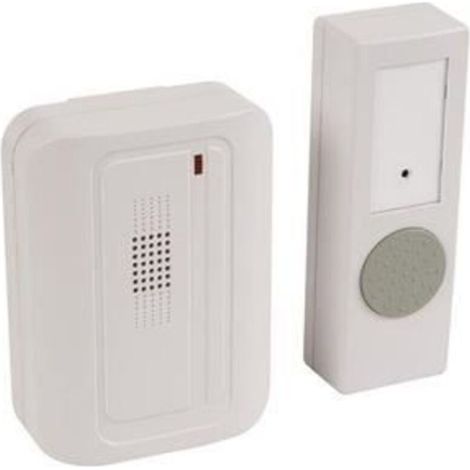 Sonnette Carillon - Sans Fil - Portée 40 M - 4 Tonalités Réglables - Volume Ajustable - Pour Porte D'Entrée - 1 Émetteur (1/2)