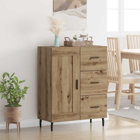 Sideboard with Drawer Artisan Oak 69.5 x 34 x 90 cm vidaXL (1/5)