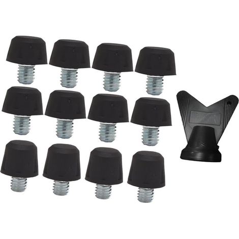 Lot de 12 crampons pour chaussures de football, crampons pour chaussures de football filetés M6, crampons de rugby pour entraînement de compétition en (1/5)