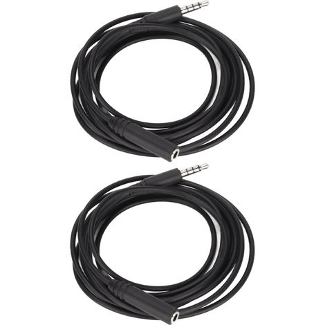Câble d'Extension Stéréo 3,5mm Mâle-Femelle, 2 Pièces pour Casque Audio, Intérieur/Extérieur (1/5)