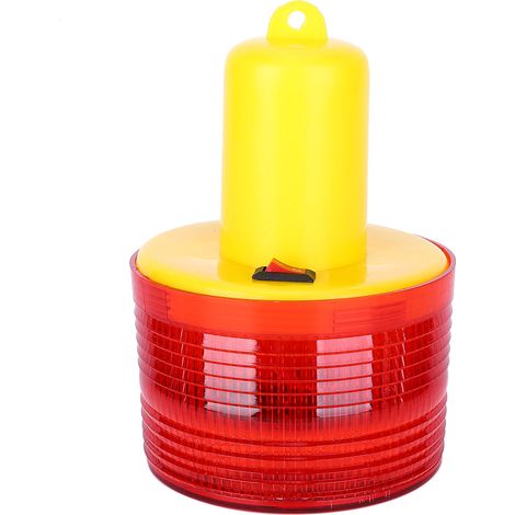 1 lampe torche d'avertissement solaire LED d'urgence, lampe d'alarme rouge pour la signalisation routière, les bateaux et autres véhicules. (1/5)