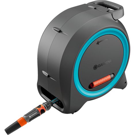 Gardena – Enrouleur tuyau arrosage 20 m – Technologie RollUp – Fixation murale – Diamètre 11 mm – Pression max 30 bar – 1869420