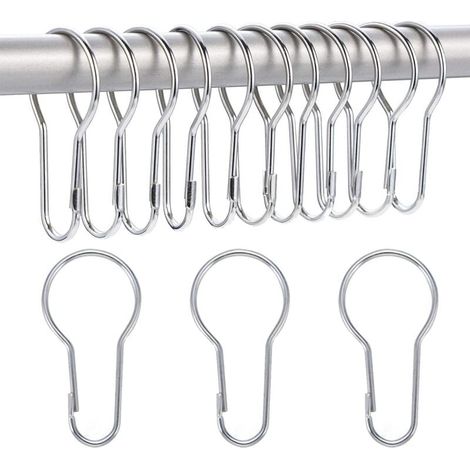 40er-Pack Duschvorhangringe, Aufhängehaken zum Sortieren und Organisieren (1/4)
