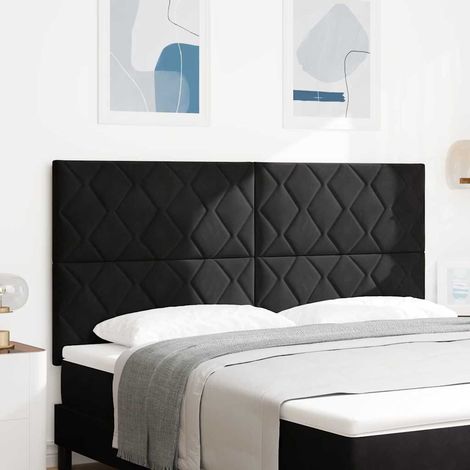 vidaXL Cabecero Negro 180 cm Terciopelo (1/5)