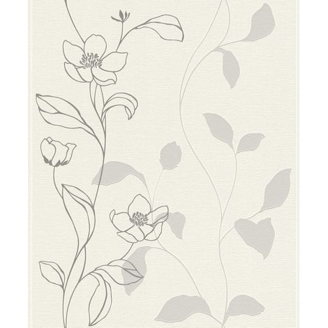 Rasch Vliestapete 804614 Selection blumen beige 10,05 x 0,53 m Wandtapete