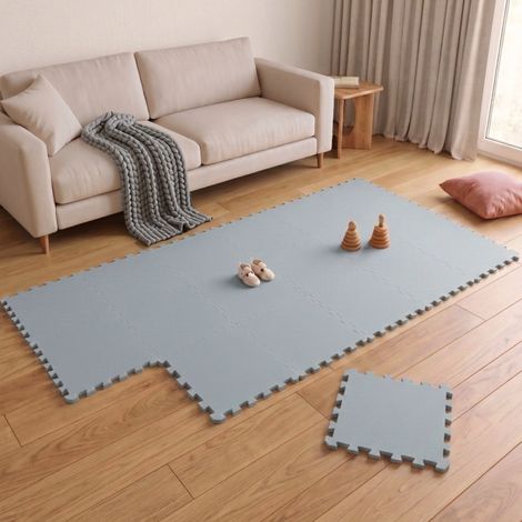 18 Piezas Alfombra Bebé - 30x30 Colchoneta Bebé Suelo - Alfombra Puzzle Bebé Foam (1/5)