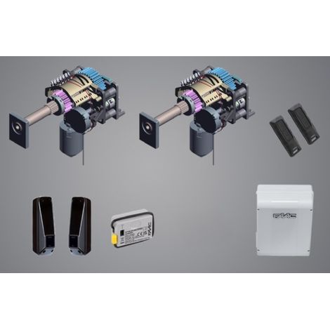 Motorisation portail battant enterrée S2500I High Kit 24V - FAAC 104251445