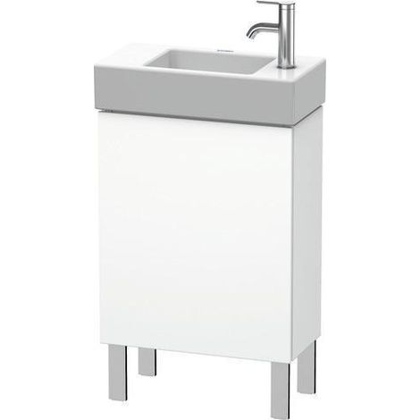 Meuble vasque L-CUBE 582x480x240mm, fixé à droite, blanc super mat