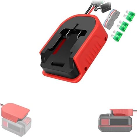 Adaptateur de batterie Bauer pour roues électriques, jouets de voiture RC, avec fil 14 AWG, fusible 30 A et borne de câblage (pour Bauer pour adaptateur de roues électriques) (1/5)
