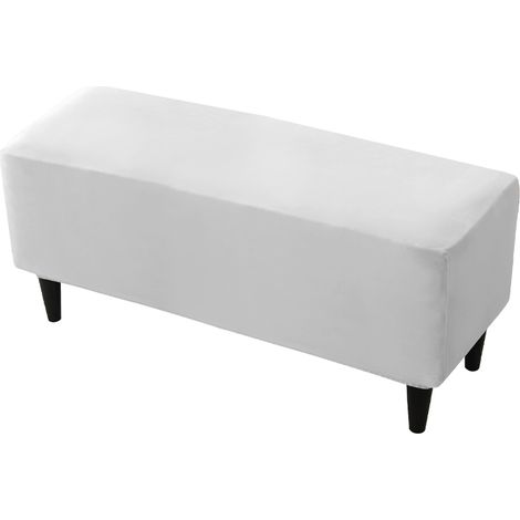 Fodera per pouf DOUBLE BENCH, FOOTREST, velluto, grigio chiaro