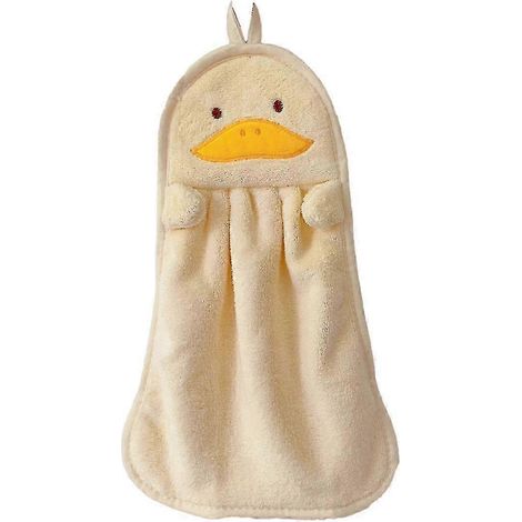 Serviette à main suspendue 25-26, absorbante, motif pingouin et canard mignon, douce et agréable pour la peau des enfants (1/4)