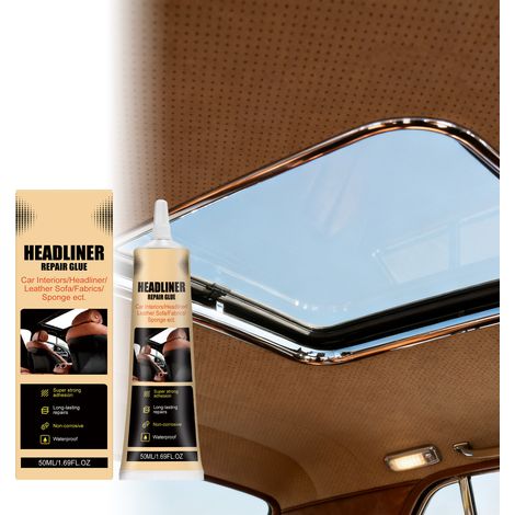 Colle de réparation pour ciel de toit permettant de recoller fermement le tissu du ciel de toit détaché à la plaque de base – 50 ml -- AUTLEAD (1/5)