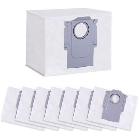 pair Bluedeer – Lot de 8 sacs à poussière pour aspirateurs Roborock S8+/S8 Pro Ultra/S7 MaxV Ultra/S7 Pro Ultra/Q7+/Q7 Max+/Q8 Max+/Q5 Pro+ – Filtration 99,7% – Capacité 3L (1/3)
