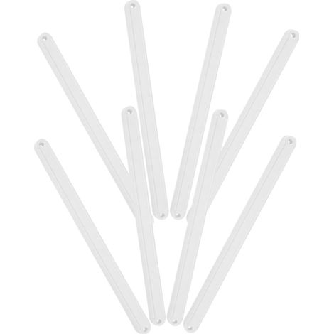 Ensemble de 8 guides de tiroir en plastique blanc (1/5)
