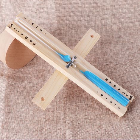 Sablier de sauna 15 minutes - Sablier rotatif en bois avec sable blanc, résistant à la chaleur, idéal pour sauna et spa - Bleu (1/5)