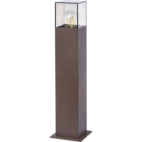 TRADE SHOP - Lampione Giardino Per Vialetti Lampioncino Rosso Ruggine Da Esterno Ip44 Attacco E27 B440 -