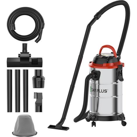 Aspirateur industriel 5000 W 19 KPa 3-en-1 – Sec et humide 20 L, fonction soufflage, puissant pour atelier, usine, garage et chantier