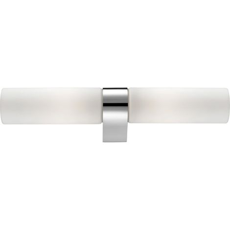 Merano Elizabeth 40cm Applique Salle de Bain Blanc Opale Verre Chrome Aluminium LED E14 IP44