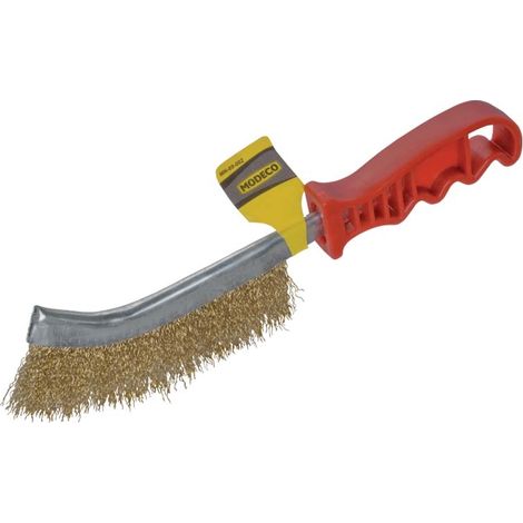 Spazzola metallica Modeco mn-69-002 manico plastica filo rame