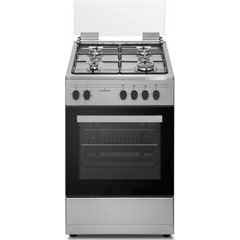 Cucina Schaub Lorenz 4 Fuochi a Gas Forno Gas 60x60 cm Colore Inox SS460GEX