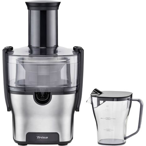 Trisa Extracteur de jus Pure Juice 1500 W acier inoxydable, noir avec pied X940012 (1/4)