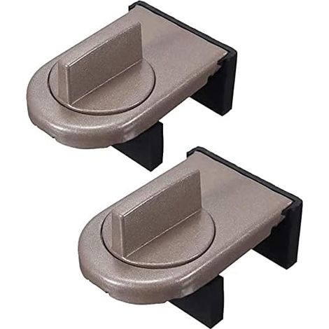 2 PCS Coulissant Sash Stopper Cabinet Serrures, Fenêtre Coulissante Sécurité Enfants Portes Serrure, Coulissant Sash Stopper Cabinet Serrures Antivol Fenêtre Coulissante Serrure (1/5)