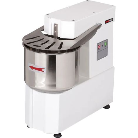 Pétrin à pâte à vitesse unique récipient non amovible 7 l 230 V REDFOX - HTF 7 - REDFOX