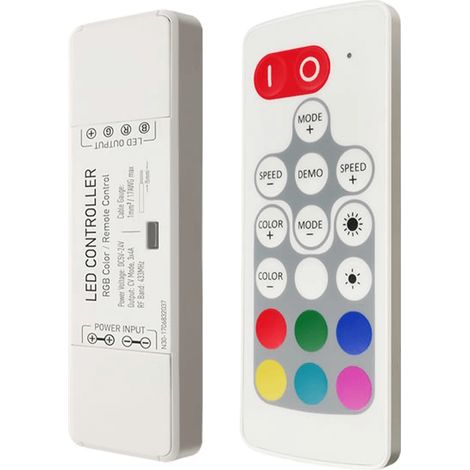 Télécommande et récepteur pour ruban RGB ASLED N30