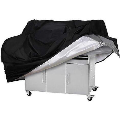 Housse pour barbecue, anti-UV et anti-poussière, en tissu indéchirable avec sac de rangement, 145 x 61 x 117 cm (1/5)