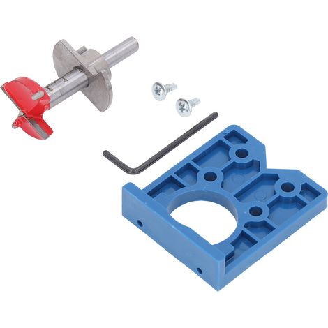 Scharnierbohrlehre 35 mm, verdecktes Bohrwerkzeug-Set für Tür- und Fensterbeschläge (1/5)