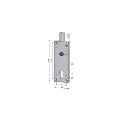 SERRATURA PER BASCULANTE CILINDRO EUROPEO 2291- - (2291XZB2070) - 2 pezzi SECUREMME