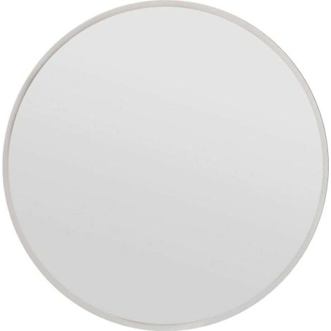 Dmora - Spiegel Euterpe, Spiegel mit Rahmen, Wanddekorationsartikel, Spiegeldekoration, 60x2h60 cm, Weiß, mit verstärkter Verpackung