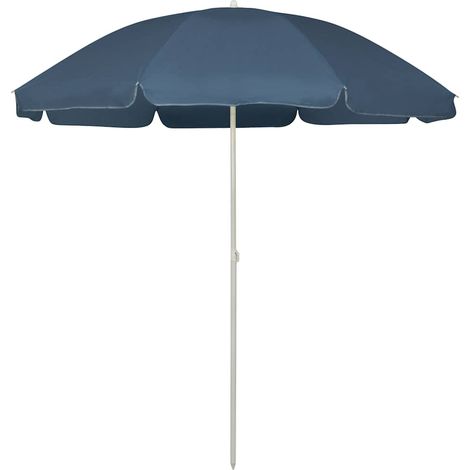 vidaXL Parasol de plage bleu 240 cm (1/5)