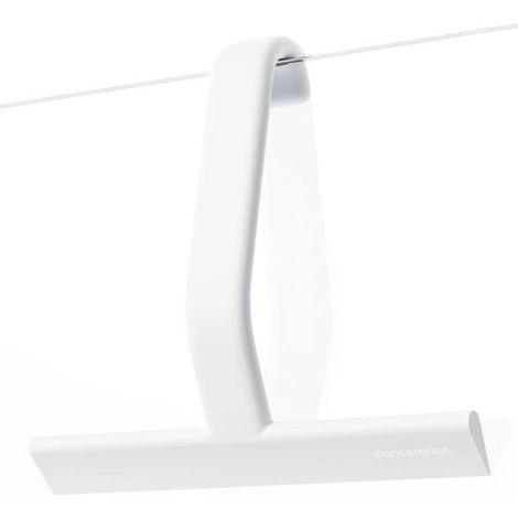 Raclette De Douche - Lame En Silicone 25 Cm - Crochet Intégré Pour Accrochage Sans Perçage - Blanc - 1 Pièce (1/4)