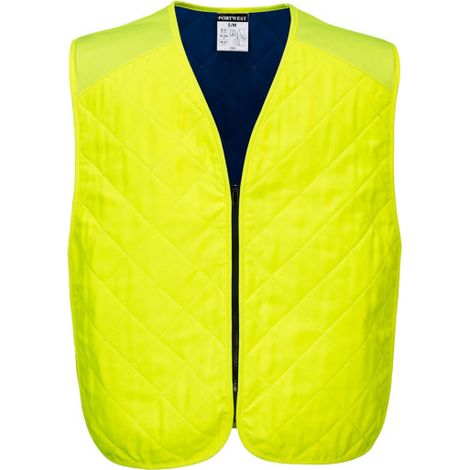 Chaleco Refrescante Evaporativo: Frescura y Comodidad para Trabajadores / Amarillo / S/M