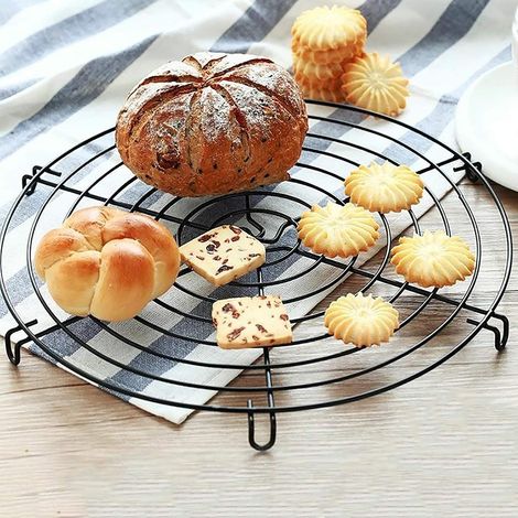 Set di 4 griglie rotonde per raffreddare torte, in ghisa, diametro 30 cm. (1/4)
