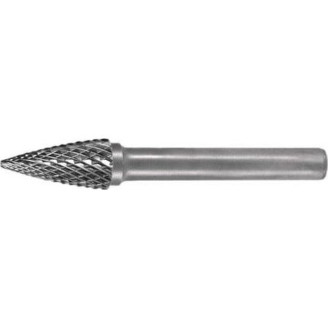 TECWERK Frässtift SPG D.6mm Kopf-L.18mm Schaft-D.6mm HM Verz.Kreuz TECWERK (1/2)