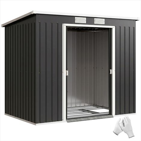 Abri de jardin en acier galvanisé avec kit de fondation 213 x (1/5)
