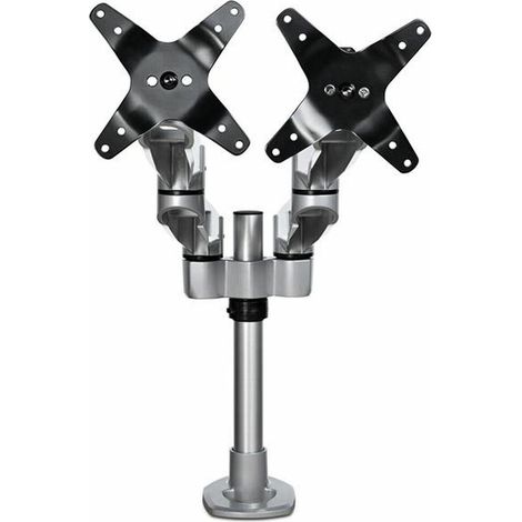 StarTech ARMDUALPS Support de Bureau Double Argent