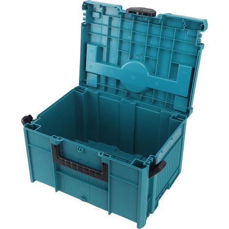 Coffre à outils empilable avec plateau portable, boîte de rangement à double poignée pour pièces et outils, organisateur robuste pour garage et atelier (1/5)