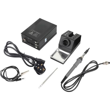 Station de soudage à air chaud LED, température constante numérique, kit de dessoudage 110-230V prise UK (1/5)