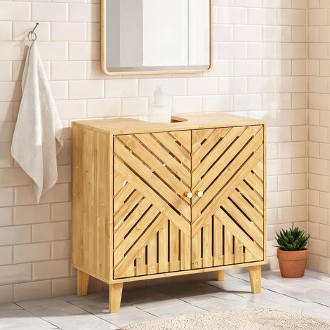 Meuble de salle de bain madera Natural 60 x 30 x 60 cm (1/5)