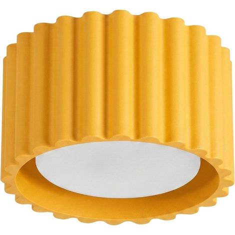 Plafones AURA amarillo aluminio 1xGx53 10cm Sollux (1/2)
